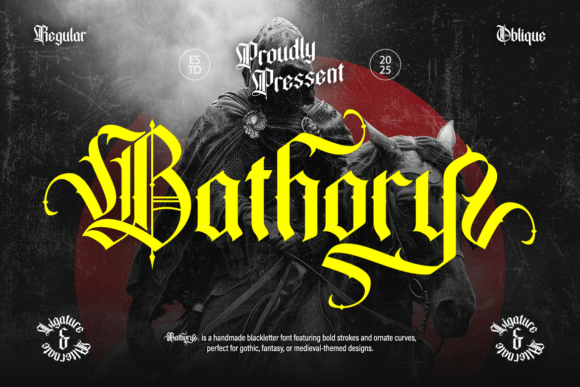 Bathory: A Gothic Typeface for Bold, Dark Design