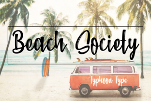 Beach Society: A Brush Stroke Font with a Hipster Vibe