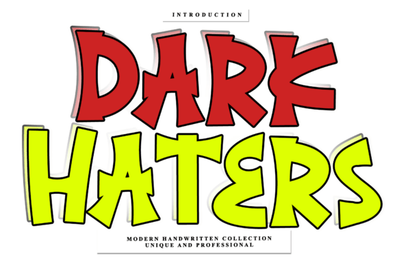 Dark Haters: A Handwritten Font for Bold Branding