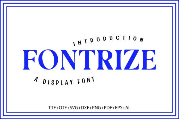 Fontrize: Command Attention with This Serif Powerhouse