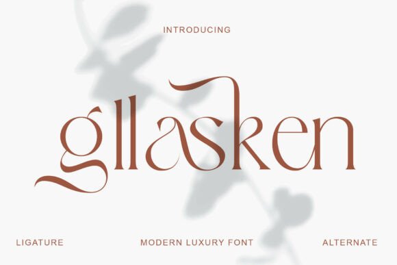 Glasken: The Modern Luxury Font for High-End Visual Storytelling