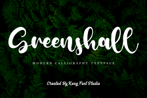 Greenshall: A Handwritten Script Font for Modern Branding