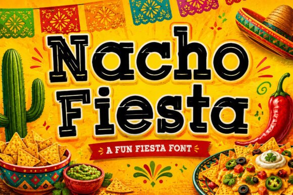 Inject Authentic Flavor with the Nacho Fiesta Typeface