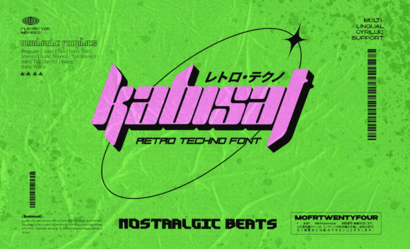 Kabisat: Your Go-To Typeface for Bold, Retro-Futurism