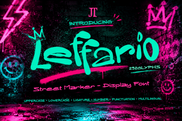 Leffario: The Street Marker Font for Bold Visuals