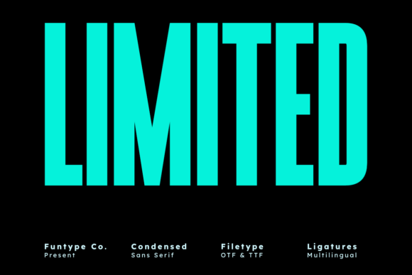 Limited: The Bold Sans Serif for Maximum Impact