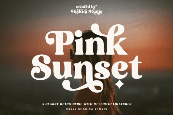 Pink Sunset: A Retro Font with Modern Flair