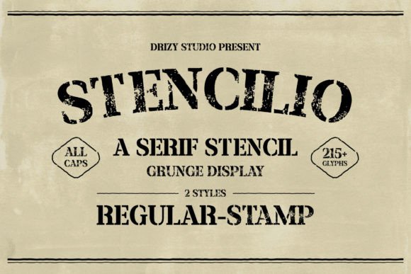 Stencilio: The Serif Font That Feels Handmade