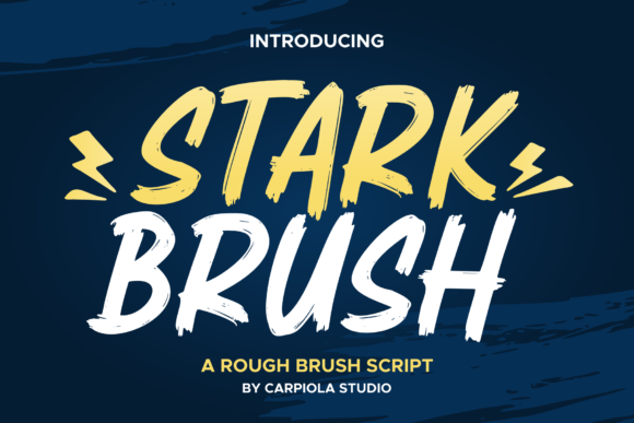 Unleashing Raw Energy with Stark Brush Typography