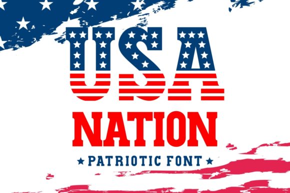 USA Nation: A Bold Patriotic Typeface for Projects