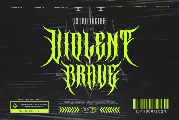 Violent Brave: The Brutalism Typeface for Unapologetic Design